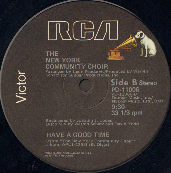 The New York Community Choir : Express Yourself / Have A Good Time (12")