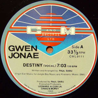 Gwen Jonae : Destiny (12")