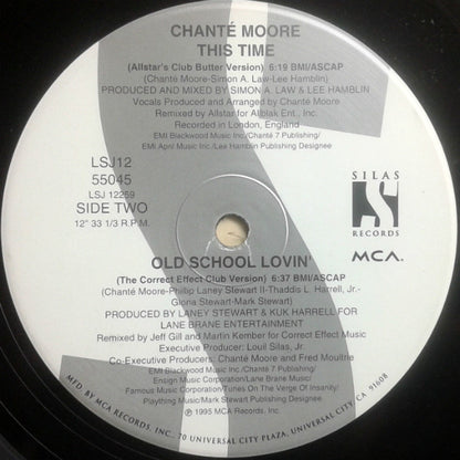 Chanté Moore : This Time / Old School Lovin' (12")