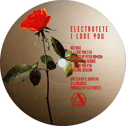Electrotete : I Love You (Original & Remixes) (12")