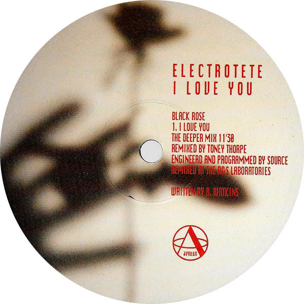 Electrotete : I Love You (Original & Remixes) (12")