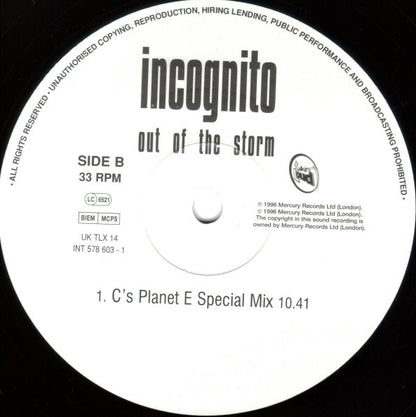 Incognito : Out Of The Storm (12")