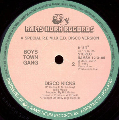 Boys Town Gang : Signed, Sealed, Delivered  (A Special R.E.M.I.X.E.D. Disco Version) (12")