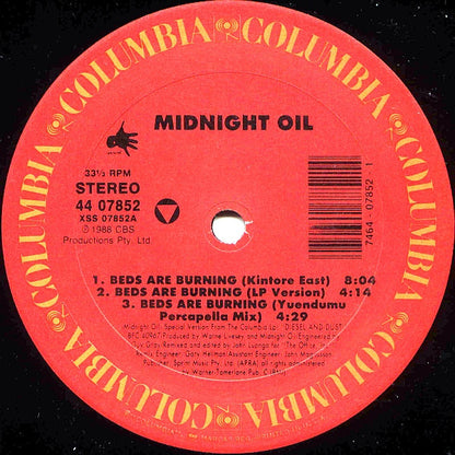 Midnight Oil : Beds Are Burning / The Dead Heart (12")