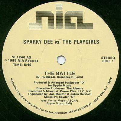 Sparky D vs. The Playgirls : The Battle (12")