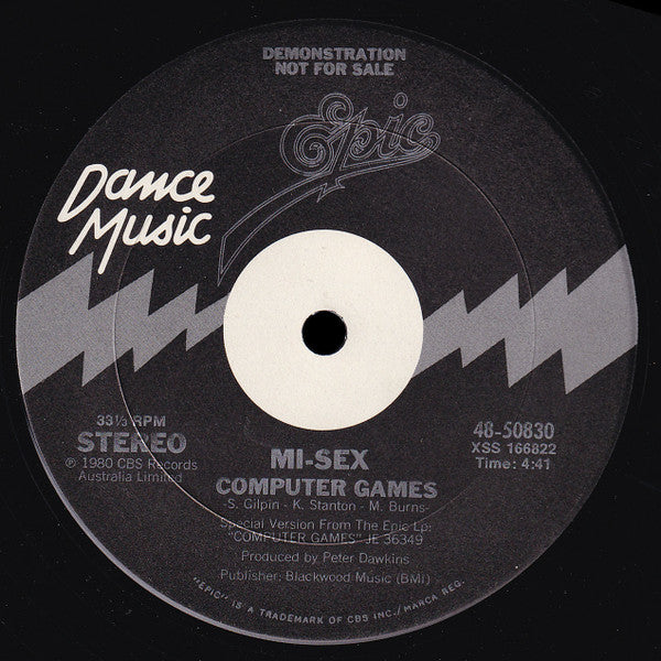 Mi-Sex : Computer Games (12", Promo)