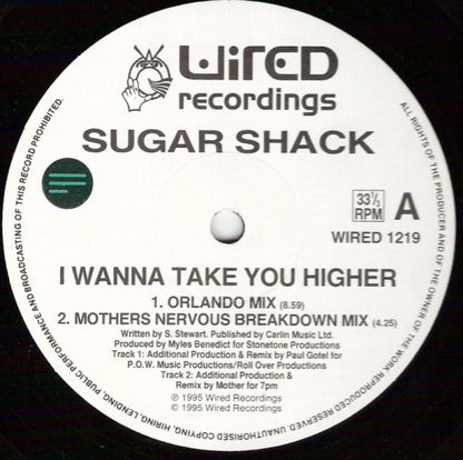 Sugar Shack : I Wanna Take You Higher (12")