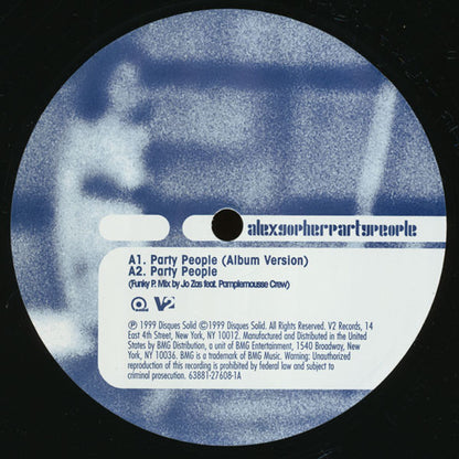 Alex Gopher : Party People (12")