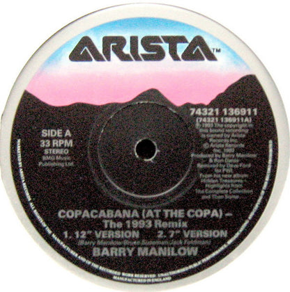 Barry Manilow : Copacabana (At The Copa) (The 1993 Remix) (12")