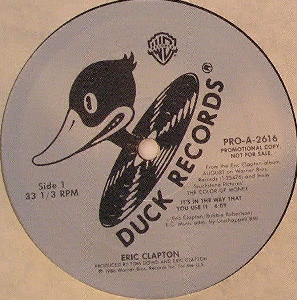 Eric Clapton : It's In The Way That You Use It (12", Single, Promo)