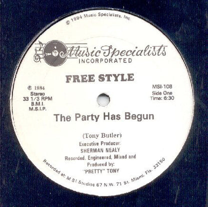 Free Style* : The Party Has Begun (12", Gre)