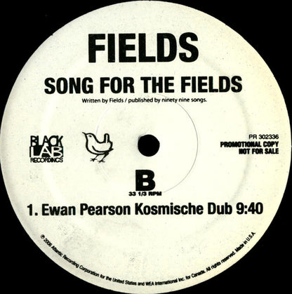 Fields : Song For The Fields (12", Single, Promo)