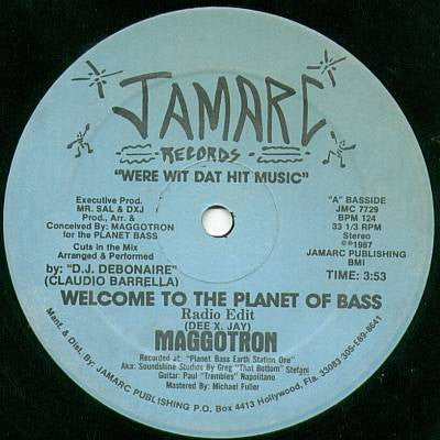 Maggotron : Welcome To The Planet Of Bass (12", Spl)