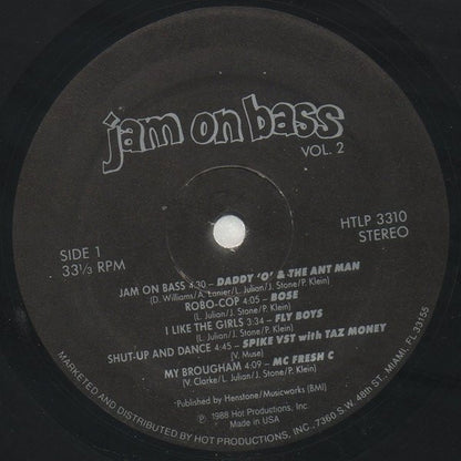 Various : Jam On Bass Vol. 2 (LP, Comp)