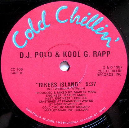 D.J. Polo & Kool G. Rapp* : Rikers Island / Rhyme Tyme (12")