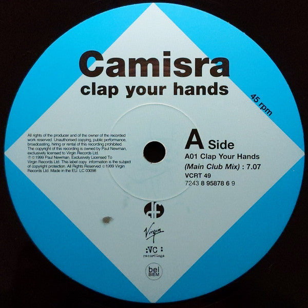 Camisra : Clap Your Hands (12")