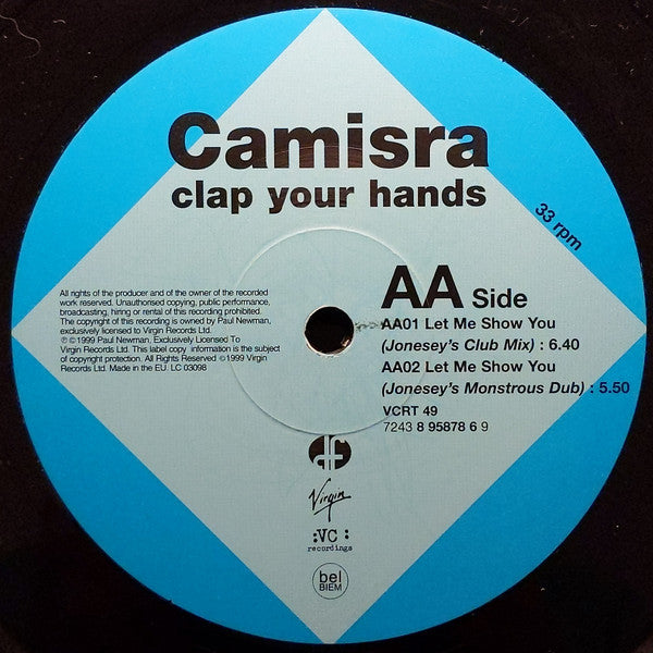 Camisra : Clap Your Hands (12")