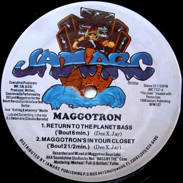 Maggotron : Return To The Planet Bass (12")