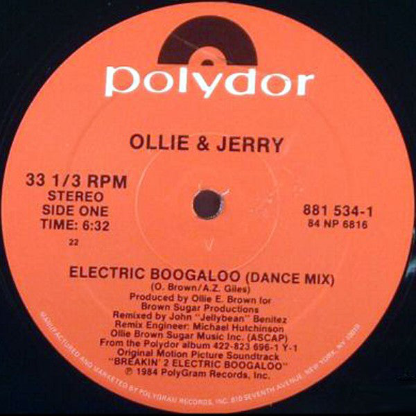 Ollie & Jerry* : Electric Boogaloo (12")