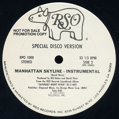 Andy Gibb / David Shire : Shadow Dancing / Manhattan Skyline (12", Single, Promo)