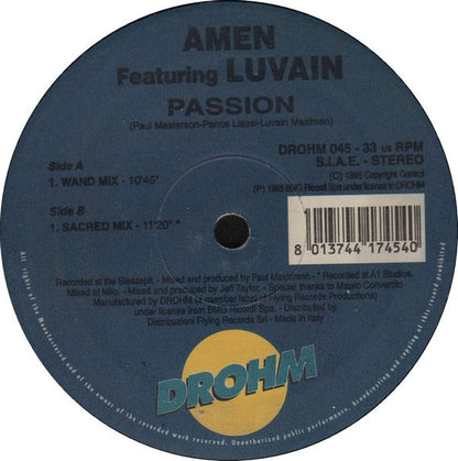 Amen* Feat. Luvain* : Passion (12")