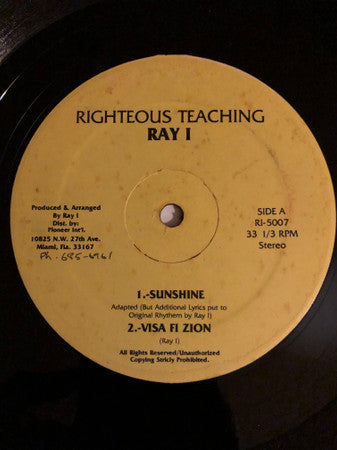 Ray I : Sunshine (12")