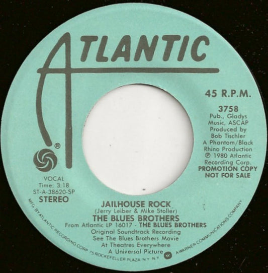 The Blues Brothers : Jailhouse Rock (7", Single, Promo)