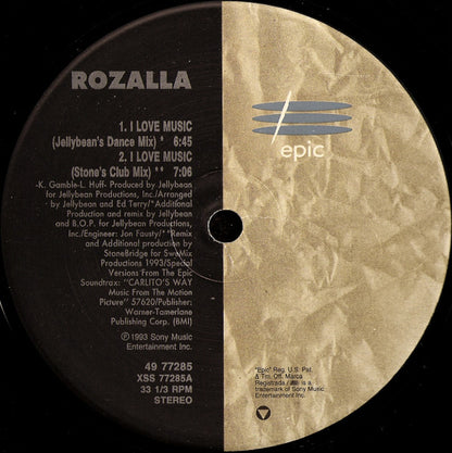 Rozalla : I Love Music (12")