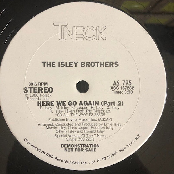 The Isley Brothers : Here We Go Again (12", Promo)