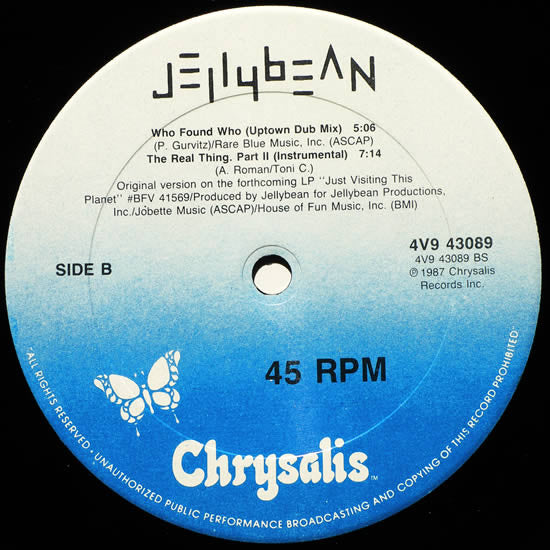 John "Jellybean" Benitez Featuring Elisa Fiorillo : Who Found Who (12")