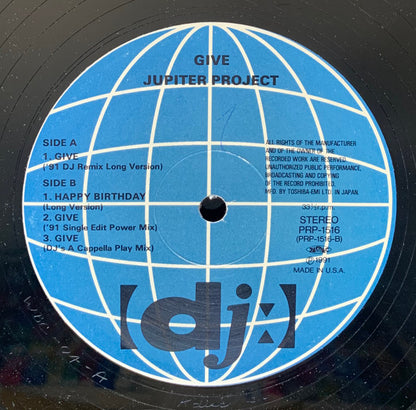 Jupiter Project : Give (Remix) (12")