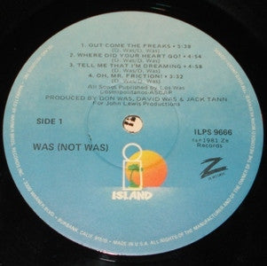 Was (Not Was) : Was (Not Was) (LP, Album)