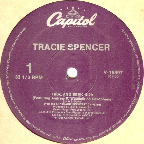 Tracie Spencer : Hide And Seek (12")