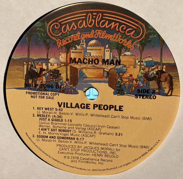 Village People : Macho Man (LP, Album, Promo)