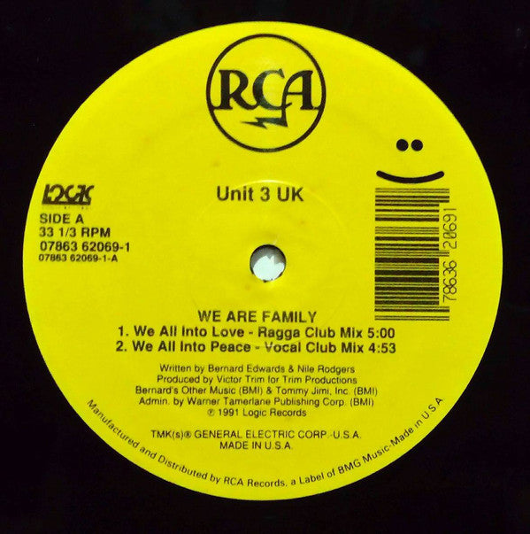 Unit 3 (2) : We Are Family (12")