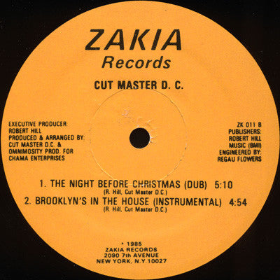 Cut Master D. C.* : The Night Before Christmas / Brooklyn's In The House (12")