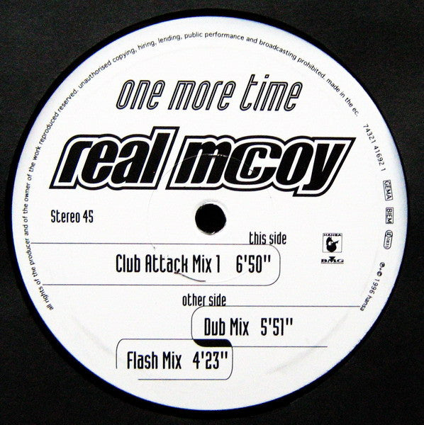Real McCoy : One More Time (12")