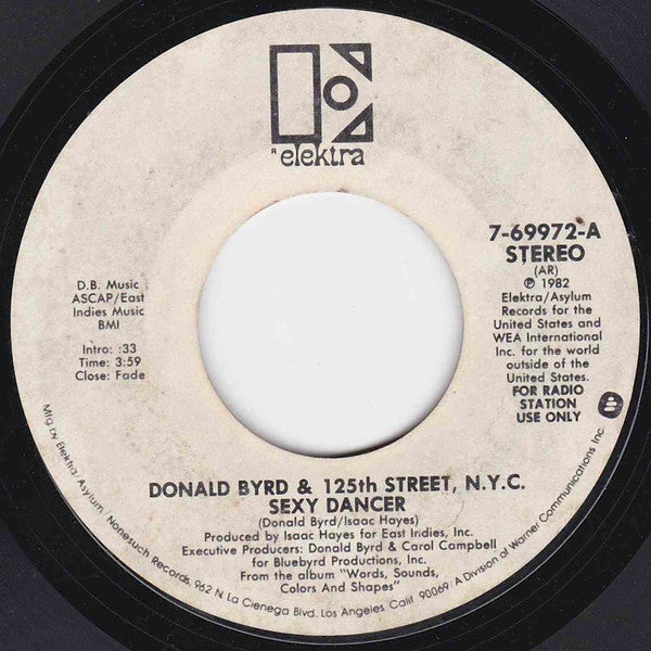 Donald Byrd & 125th Street, N.Y.C. : Sexy Dancer (7", Mono, Promo, AR)