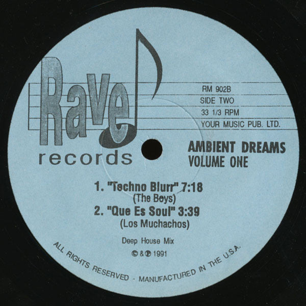 Various : Ambient Dreams Volume One (12", Unofficial)