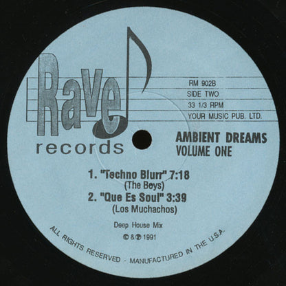 Various : Ambient Dreams Volume One (12", Unofficial)