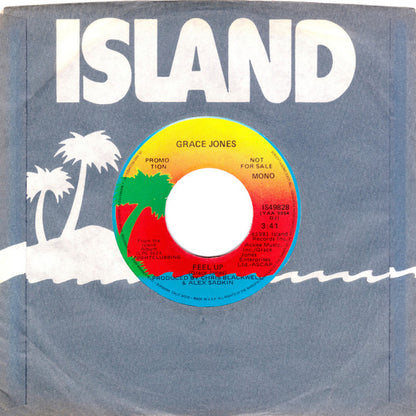 Grace Jones : Feel Up (7", Mono, Promo)