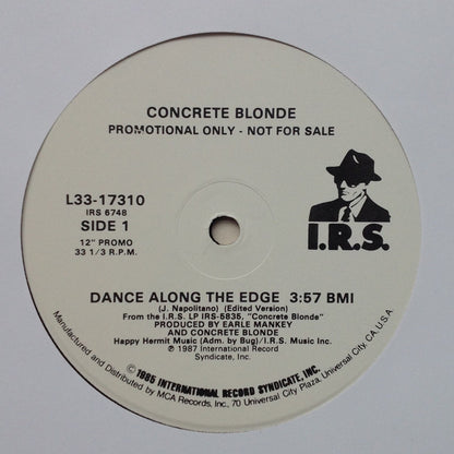 Concrete Blonde : Dance Along The Edge (12", Promo)