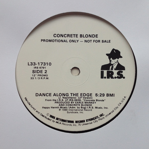 Concrete Blonde : Dance Along The Edge (12", Promo)