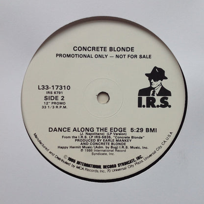 Concrete Blonde : Dance Along The Edge (12", Promo)
