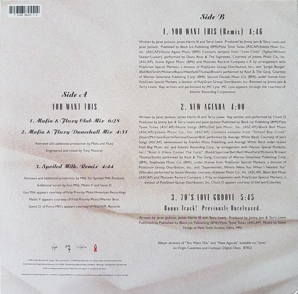 Janet Jackson : You Want This (12")