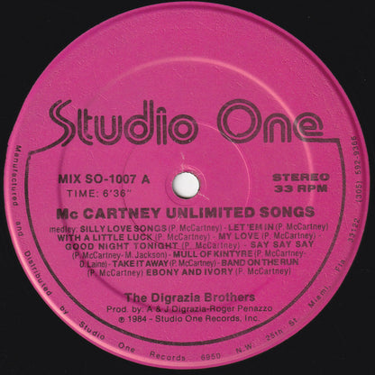 The Digrazia Brothers : Mc Cartney Unlimited Songs (12")
