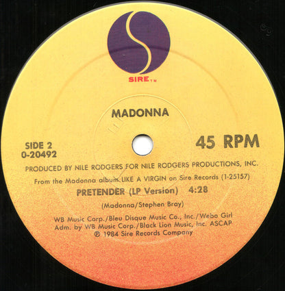 Madonna : Papa Don't Preach (12", Maxi, SRC)