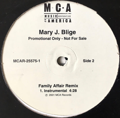 Mary J. Blige : Family Affair (Remix) (12", Promo)