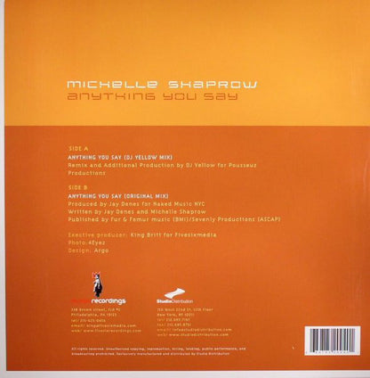 Michelle Shaprow : Anything You Say (12")
