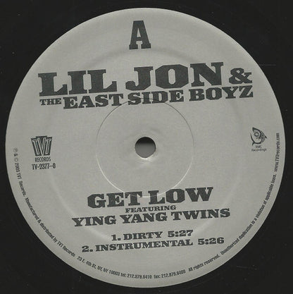 Lil Jon & The East Side Boyz* : Get Low (12")
